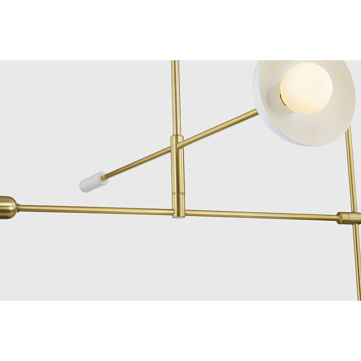 Billie 3 Light 36 inch Aged Brass/Soft White Chandelier Ceiling Light